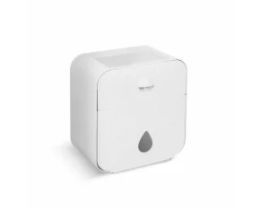 Bewello - Suport pentru hârtie igienică - alb/gri - 205 x 125 x 220 mm