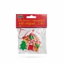 Decor magnetic de Craciun - 2 in 1 - casa de turta dulce cu om de turtă dulce - 85 x 75 mm