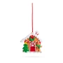 Decor magnetic de Craciun - 2 in 1 - casa de turta dulce cu om de turtă dulce - 85 x 75 mm
