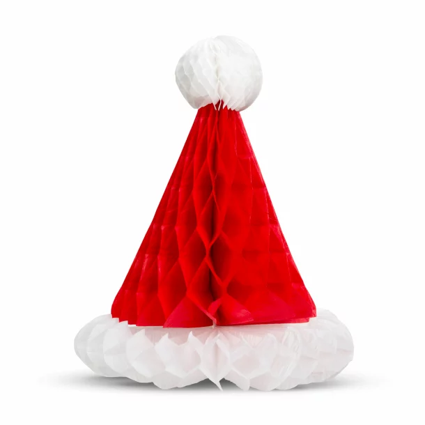 Decorațiune de brad - Căciulă de Moș Crăciun - 3D, hârtie