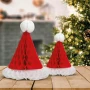 Decorațiune de brad - Căciulă de Moș Crăciun - 3D, hârtie