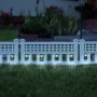Garden of Eden - Gard solar cu LED, 58 x 36 x 3,5 cm, alb rece - 4 buc. /set