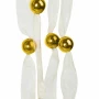 Ghirlandă de Crăciun din organza - 2,7 m - 10 mm - aurie