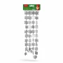 Ghirlandă de Crăciun - Fulgi de nea - 2.7 m - argintie