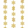 Ghirlandă de Crăciun - Fulgi de nea - 2.7 m - aurie