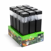 Lampă solară detașabilă - negru, alb cald - 5,7 x 5,7 x 28 (+12) cm