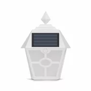 Lampa solara LED - alb, alb rece - 14 x 6,2 x 19 cm