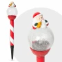 Lampă solară LED - Moș Crăciun, bilă de sticlă - 42 x ø7,5 cm