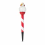 Lampă solară LED - Moș Crăciun, bilă de sticlă - 42 x ø7,5 cm