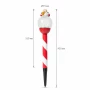 Lampă solară LED - Moș Crăciun, bilă de sticlă - 42 x ø7,5 cm