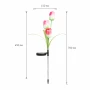 Lampă solară model floare - 70 cm - 2 buc. /pachet