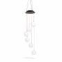 Lampă solară suspendată - sfere de cristal - cu LED RGB - 78 x 12,5 cm