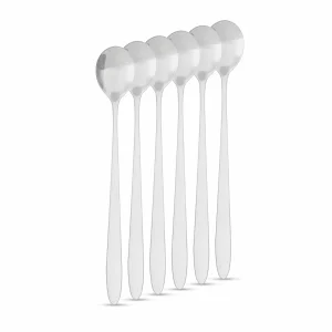 Lingurițe de cafea din oțel inoxidabil / linguri latte macchiato - 186 x 30 mm - set de 6