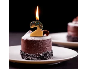 Lumanare pentru tort - cifra 2