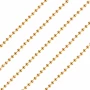 Mărgele decorative pentru brad - aurii - 3,6 m