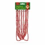 Mărgele decorative pentru brad - roșii - 3,6 m