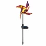 Mini - turbină eoliană solară LED - color, detașabilă - aluminiu, plastic - 75 x 23 x 23 cm