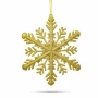 Ornament de Crăciun - cristal de gheață auriu - 29 x 29 x 1 cm