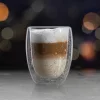 Pahar cu pereți dubli - 350 ml - pentru petreceri - cu sclipici