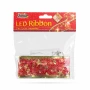 Panglică LED de Crăciun - roșie - 2 m x 5 cm - 2 x AA