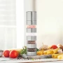 Râșniță pentru condimente 4 in 1 - inox - 5 x 21 cm - BEWELLO
