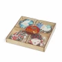 Set decoratiuni brad - pentru agatat, spiridusi din lemn - 4 tipuri - 12 buc/pachet