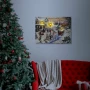 Tablou de Crăciun - LED - cu agățătoare, 2 baterii AA - 40 x 30 cm