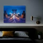 Tablou decorativ cu LED - &quot;Podul cu lanțuri&quot; - 2 x AA, 38 x 48 cm