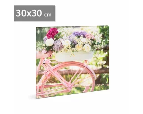 Tablou LED - „Bicicletă” - 2 x AA, 30 x 30 cm