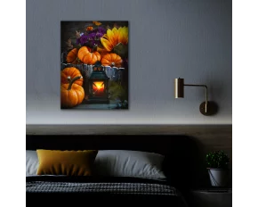 Tablou LED - decor de toamnă - 2 x AA, 30 x 40 cm