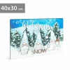 Tablou LED -  &quot;Let it snow&quot; - 2 baterii AA - 40 x 30 cm (58479)