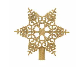 Vârf de brad - stea - 20 x 20 cm - aurie