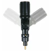Adaptor priza bricheta DIN la Standard cu articulatie pivotanta - 12/24V 8A