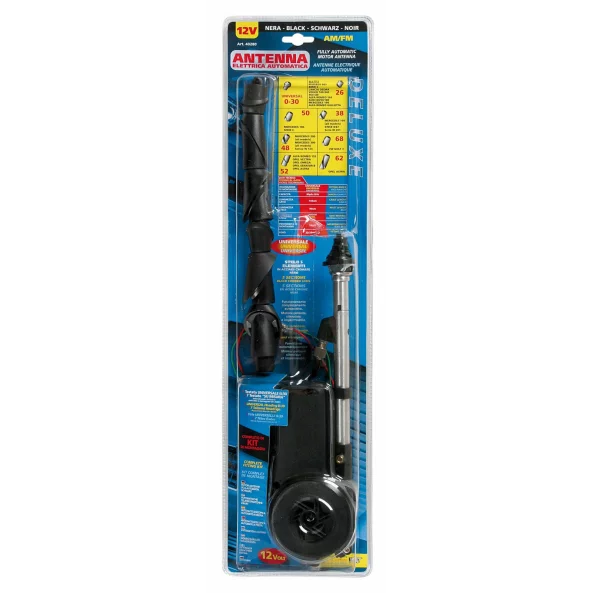 Antena complet automata cu kit montare De-Luxe Lampa 12V