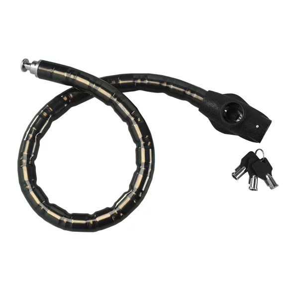 Antifurt cablu din otel calit acoperit cu plastic Boa Ø24mm - 80cm