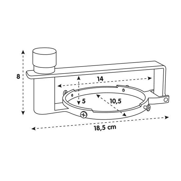 Antifurt combustibil camion T-Block - Ø 80mm