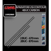 Aparatori usi Contour 4 - 4buc - Carbon