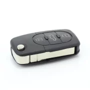 Audi - carcasă cheie tip briceag cu 3+1 butoane, buton de panică și baterie 2032 - CARGUARD