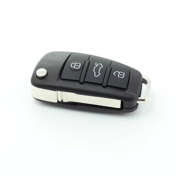 Audi - model nou - carcasă cheie tip briceag, cu 3 butoane - CARGUARD