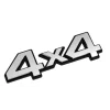Autocolant 3D crom 4x4