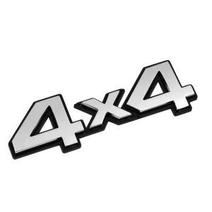 Autocolant 3D crom 4x4