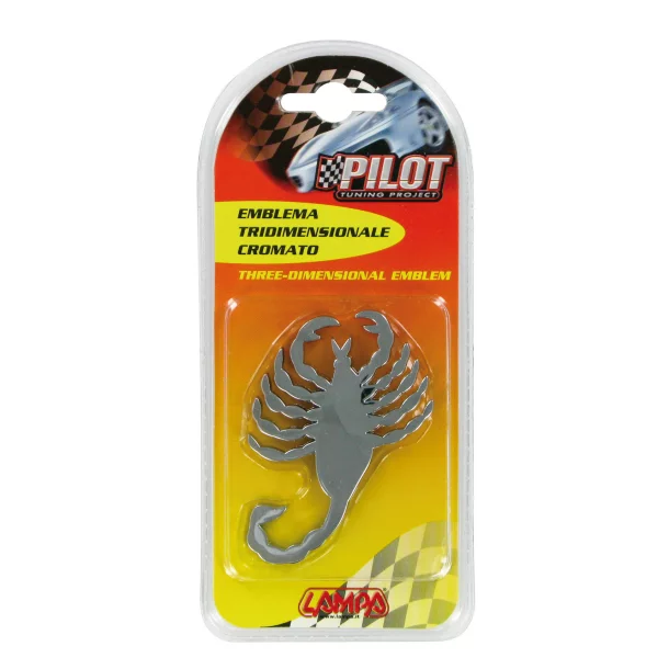 Autocolant 3D crom Scorpion