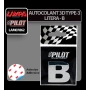 Autocolant 3D crom Type-3 (28mm) litera - B