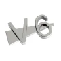 Autocolant 3D crom V6