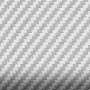 Autocolant folie fibra de carbon 3D, 100x150cm - Carbon/Argintiu