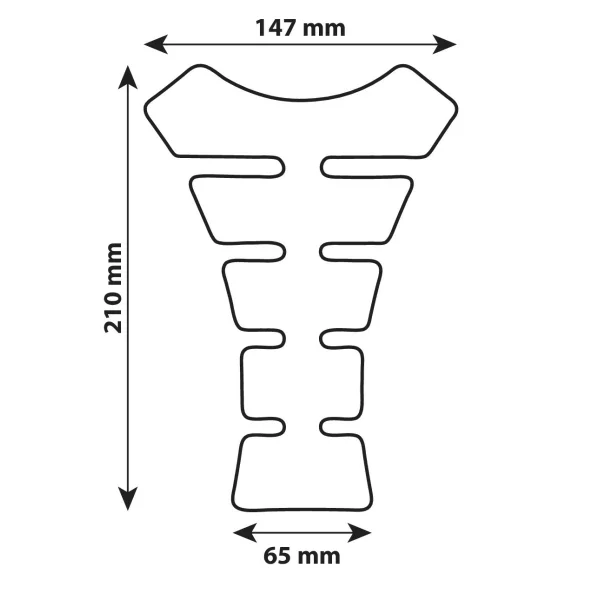 Autocolant protectie rezervor motocicleta Pro-Tank X4 - Carbon