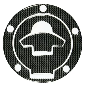 Autocolant protector pentru buson rezervor motocicleta, Carbon, Ducati, 5 gauri