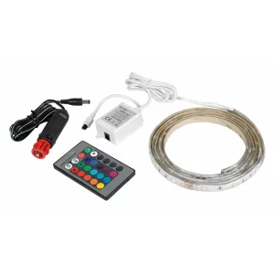 Banda LED RGB cu telecomanda 12/24V - 200cm