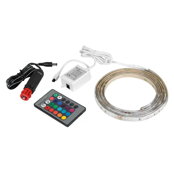 RGB colored Led strip, 12/24V - 200 cm