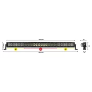 Bara curbata 80LED 10-30V 240W 16000lm - 110cm